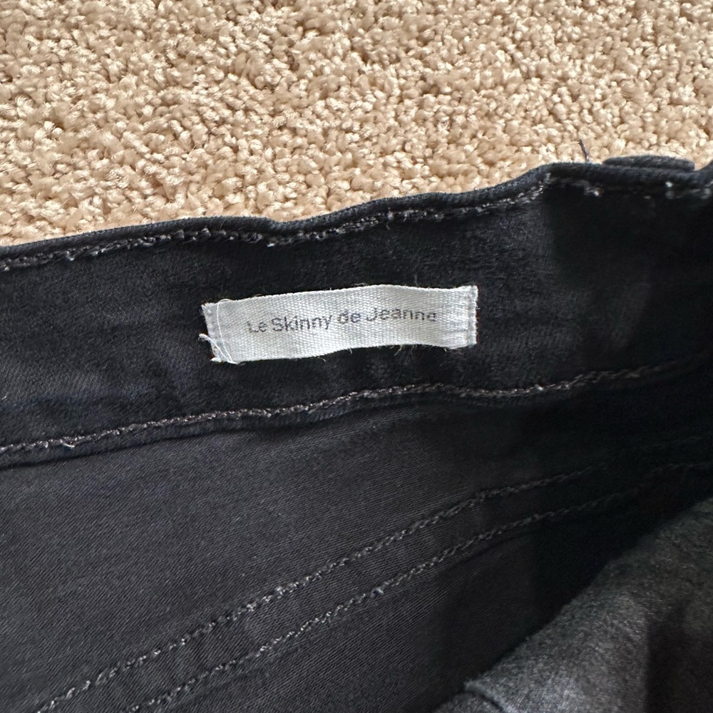 Frame Denim Le Skinny De Jeanne Unfinished Hem Jeans - Picture 6 of 8